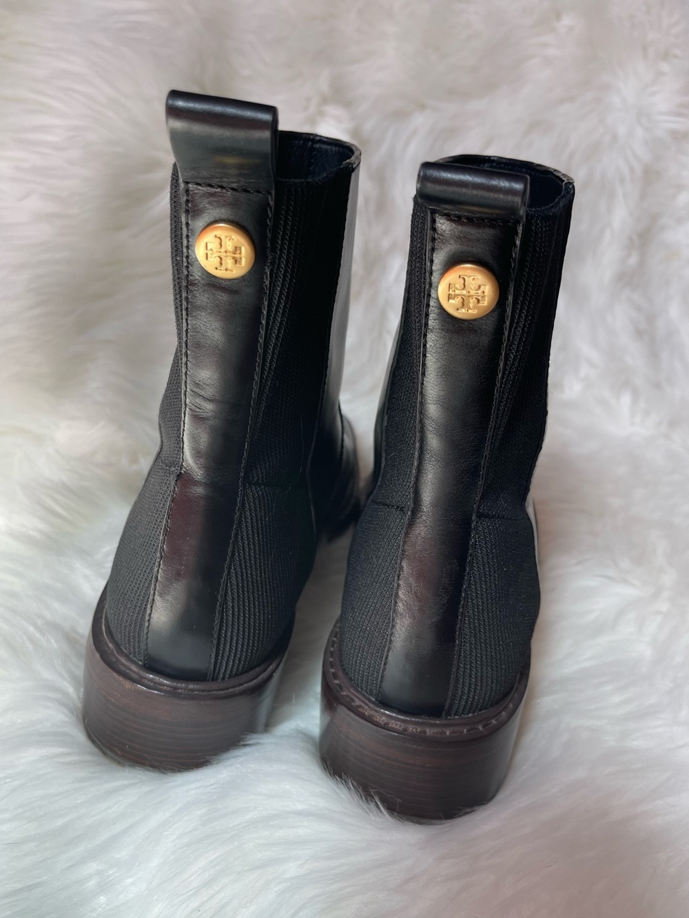 Tory Burch Sierra Antik Chelsea Boots Black Leather Women’s 9.5 Style 84888 - Picture 6 of 13